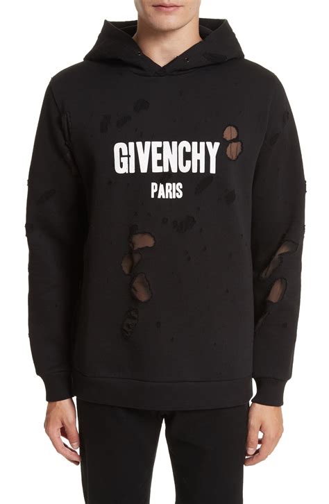 givenchy sweater mens red|givenchy distressed hoodie.